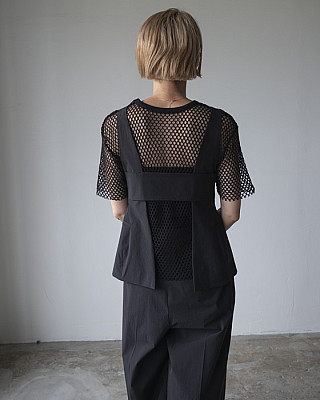 villd / mesh embroidery tops