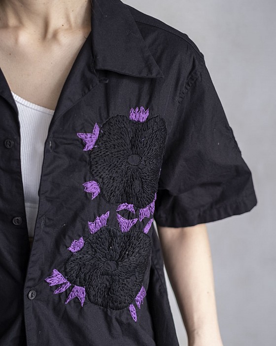 [SALE]NOMA t.d. /Flower Hand Embroidery Shirt