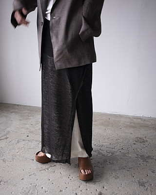 GABRIELA COLL GARMENTS / NO.304 LINEN JERSEY WRAP SKIRT