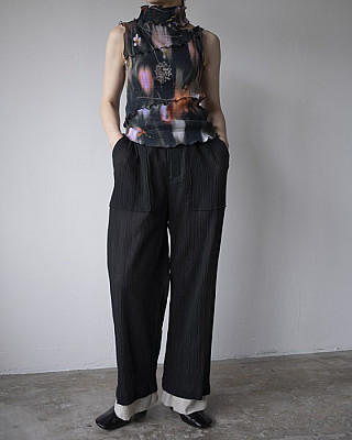 currentage / sheer layered pants