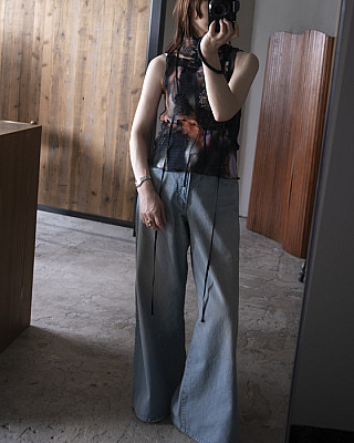 INSCRIRE/ Used Denim Baggy Pants