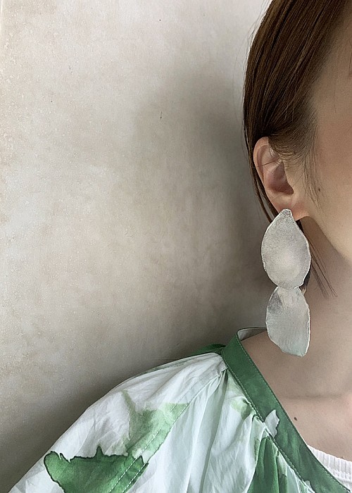 VONIQUE / MARGE / irregular shape double earring