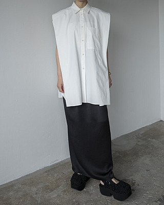nagonstans / no-sleeves big shirt