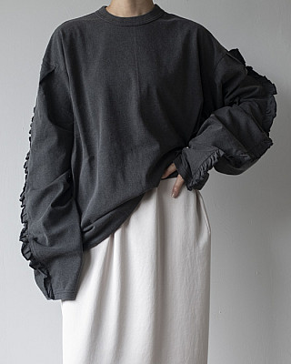 HOLIDAY / SUPER FINE DRY RUFFLE RUFFLE L/S TOPS