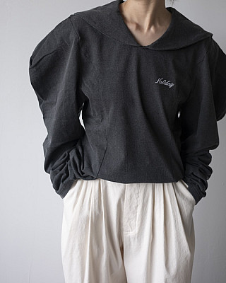 HOLIDAY /SUPER FINE DRY SAILOR COLLAR L/S TOPS