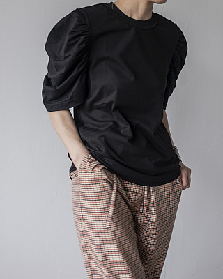 currentage / puff T-shirt (BLK)