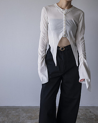 JUN MIKAMI / CUT AUD SEW CARDIGAN