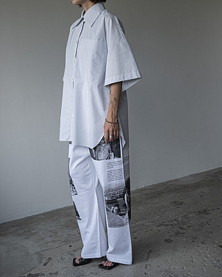 HOLIDAY /SUPER FINE DRY WIDE PANTS(Joe Szabo)