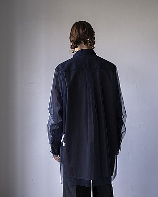 Chika Kisada /tulle layered shirt