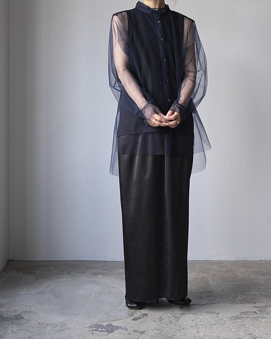 Chika Kisada /tulle layered shirt