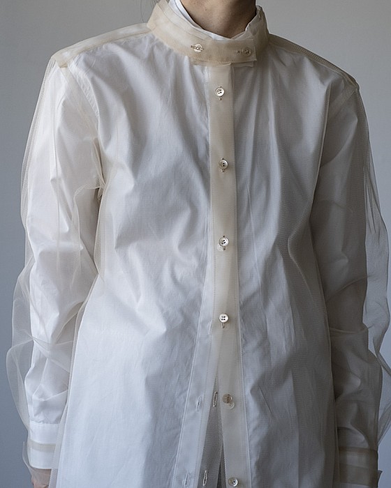 Chika Kisada /tulle layered shirt
