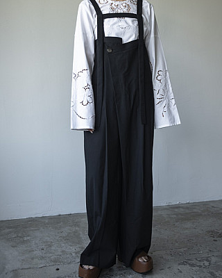 ENFOLD /STRAP-TROUSERS