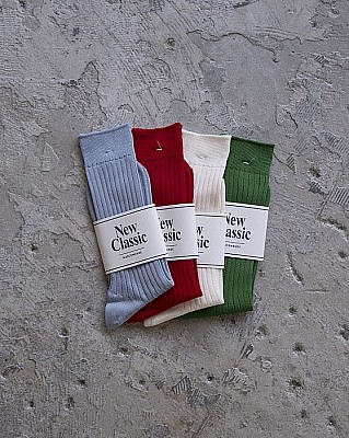 MARCOMONDE/cotton nylon rib socks