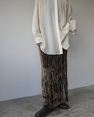 GABRIELA COLL GARMENTS/ NO.304 SILK VELVET WRAP SKIRT