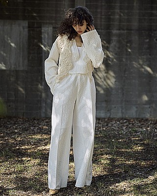 villd / matelasse wide pants