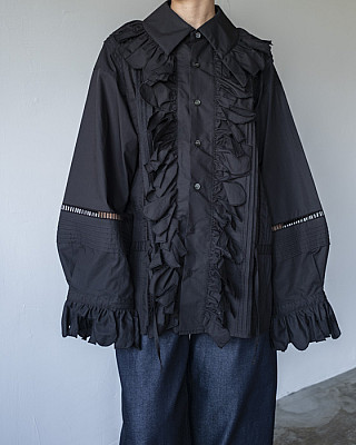 JUN MIKAMI / RAFFLE SHIRT (BLK)