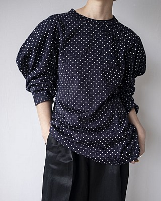 HOLIDAY/ DOT PUFF SLEEVE TOPS