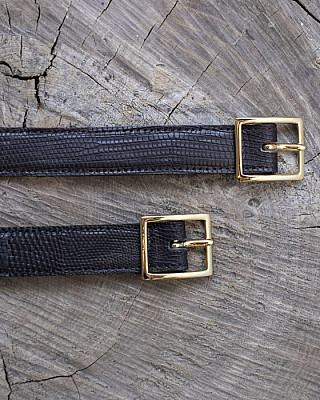 BISOWN/ LIZARD CLASSIC SQUARE BELT