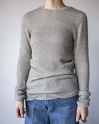 babaco/ Lurex Rib Pullover