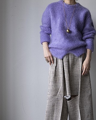 junmikami /mohair pullover knit