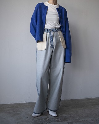 INSCRIRE/ Loose Fit Inside Out Denim