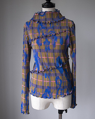 JULIA HEUER KARL/ SMOCK PLEATED TOP IN MALIK