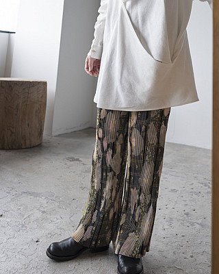 JULIA HEUER / JACK PLEATED TROUSERS IN BRUNO