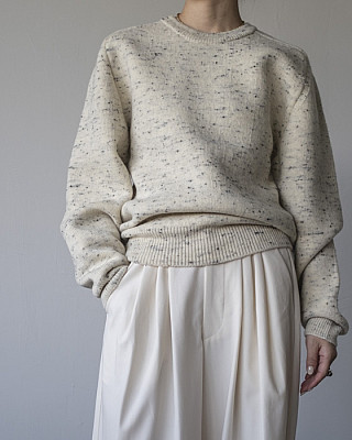 JUN MIKAMI / PLATING WOOL PULLOVER