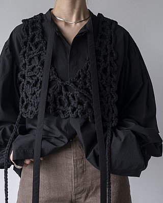vonique / bowtie blouse(BLK)