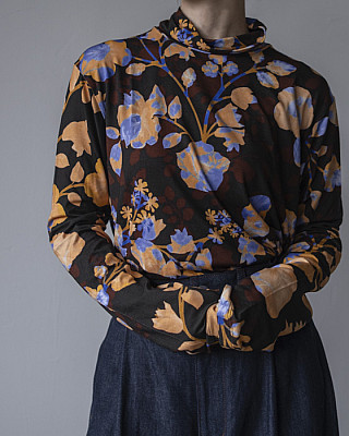 JULIA HEUER/ GABI JERSEY TOP IN AMBER INGRID