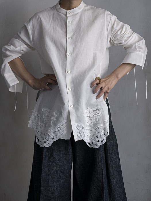 VONIQUE / perd/Batten lace shirt
