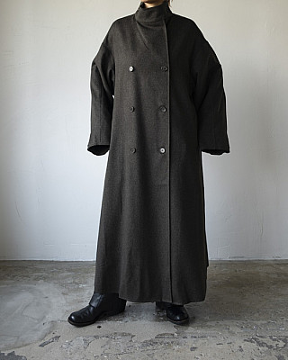 GABRIELA COLL GARMENTS /''NO.65 HEAVY WOOL OVERSIZED COAT'' (GREEN)