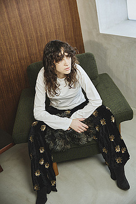 villd / Sequin Embroidered velvet  Ptans