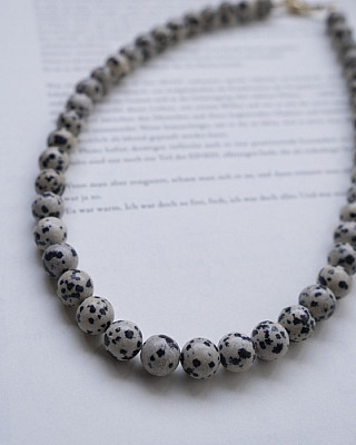 NOHRA / Necklace(Dalmatian jasper)