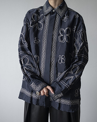 CURRENTAGE / EMBROIDARY SHIRT