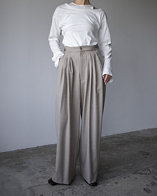 villd / tuck pants (Graige)