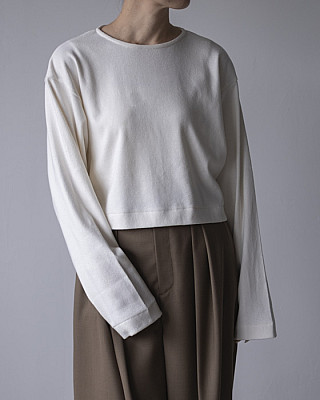 NOHRA/ Cotton silk dolman sleeve top