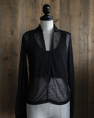 SEEALL / SHEER LAYERED POLO