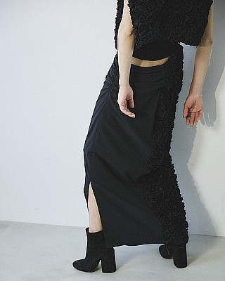 villd / embroidery  combination　Skirt