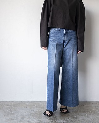 TANAKA/ WIDE JEAN TROUSERS (vintage blue)