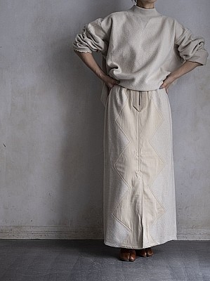 【SALE】PHOTOCOPIEU / ZIG-ZAG SWEAT SKIRT<sale>