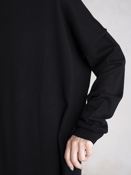 PERD /  Knit long dress  (Black)