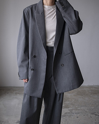 villd / Wool Double-breasted jacket(gray)