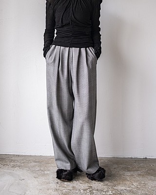 ENFOLD/ STRAIGHT-WIDE PANTS