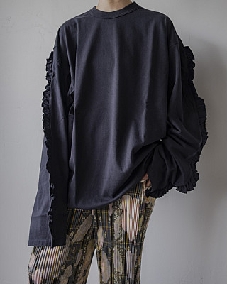 HOLIDAY / SUPER FINE DRY RUFFLE RUFFLE L/S TOPS