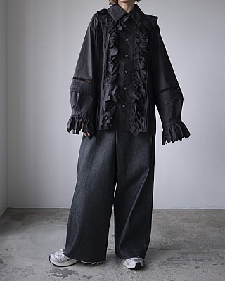 JUN MIKAMI / RAFFLE SHIRT (BLK)