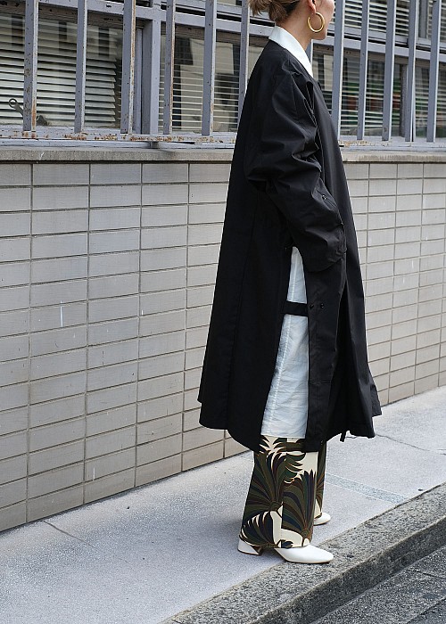 JUN MIKAMI / WILD THINGS ×  JUN MIKAMI /Shell coat (black)