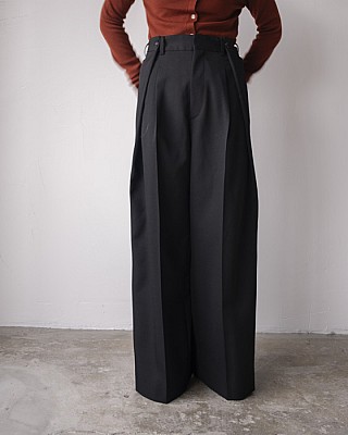 INSCRIRE/ Wool Wide Pants