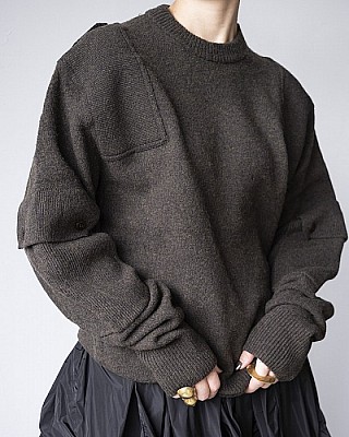 INSCRIRE/elbow poket KNIT