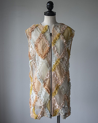 villd / patchwork Lace vest